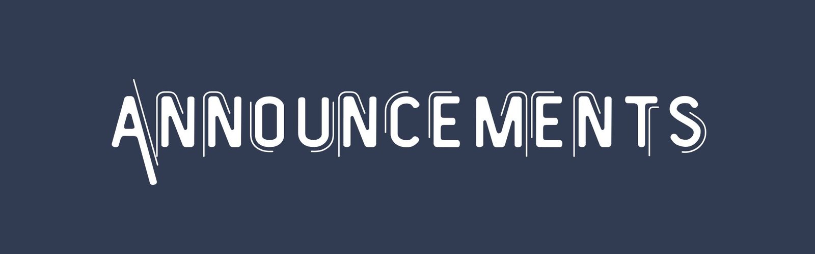 Announcements